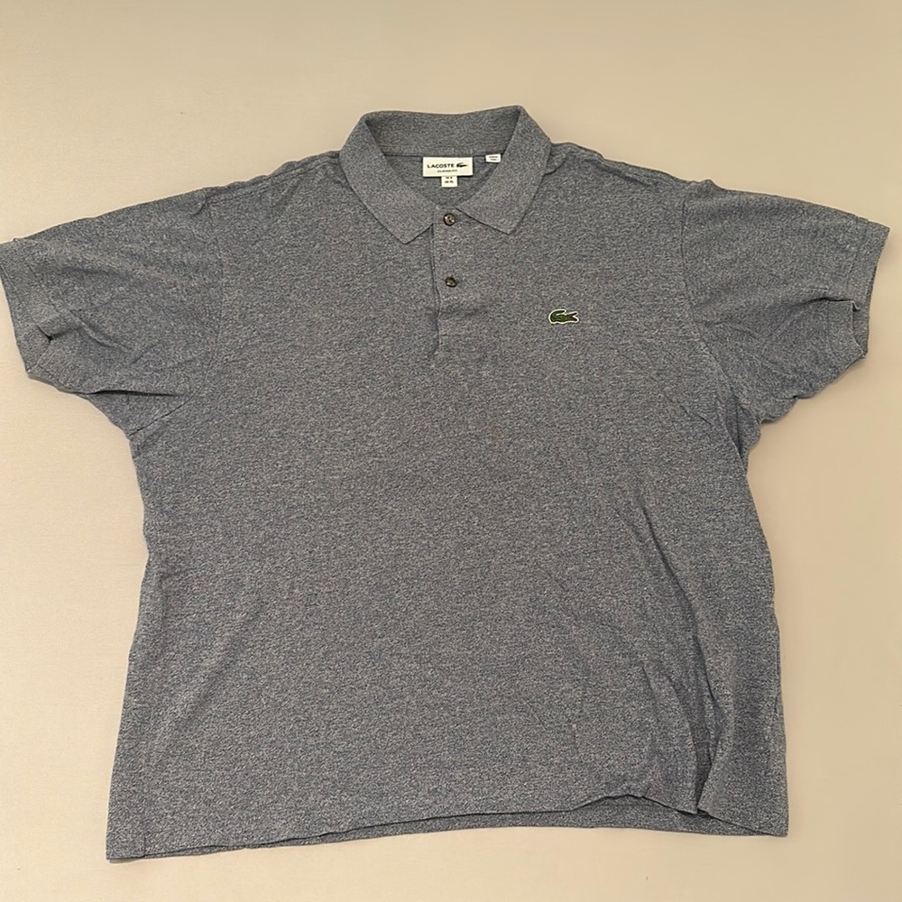 Lacoste men’s XL polo classic fit, gray